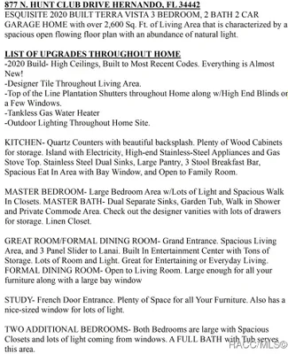 Property Slideshow image 2 of 48 | 877 n hunt club dr, Hernando, FL, 34442