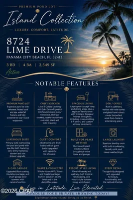 Property Slideshow image 2 of 105 | 8724 lime dr, Panama City Beach, FL, 32413