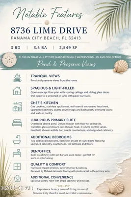 Property Slideshow image 3 of 109 | 8736 lime dr, Panama City Beach, FL, 32413