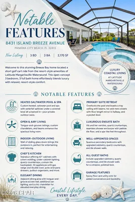 Property Slideshow image 3 of 60 | 8431 island breeze ave, Panama City Beach, FL, 32413