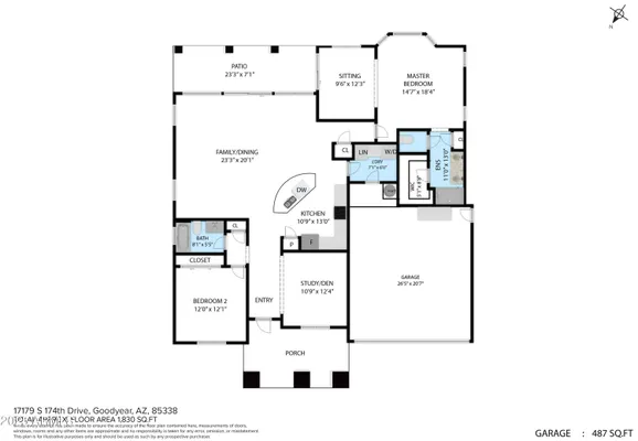 Property Slideshow image 2 of 65 | 17179 s 174th dr, Goodyear, AZ, 85338