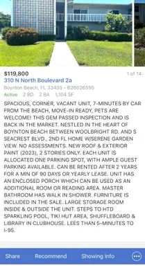 Property Slideshow image 2 of 14 | 310 n n blvd 2a, Boynton Beach, FL, 33435