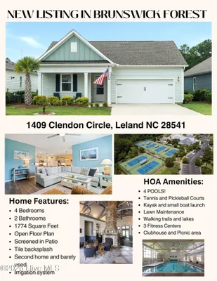 Property Slideshow image 2 of 86 | 1409 clendon cir, Leland, NC, 28451