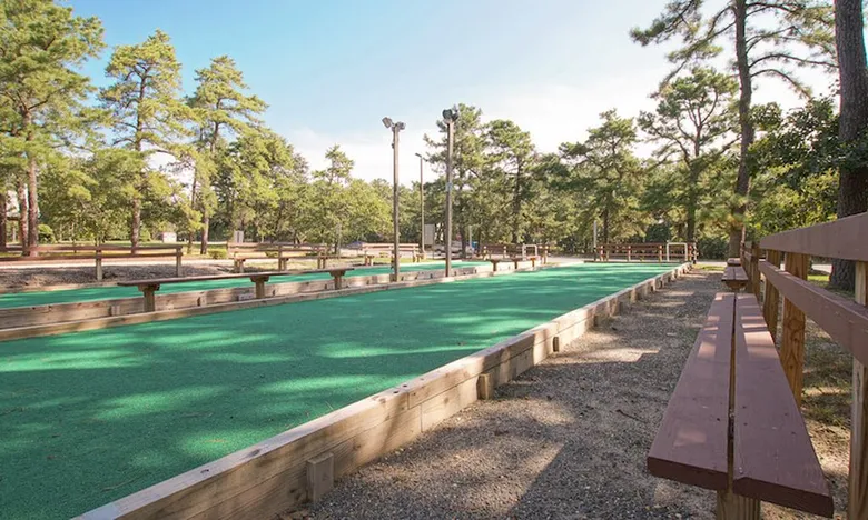 Two Bocce Ball Courts