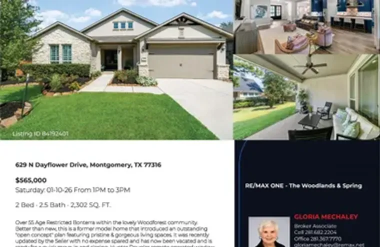 629 N DAYFLOWER DR, MONTGOMERY, TX, 7731..., Montgomery, TX 77316