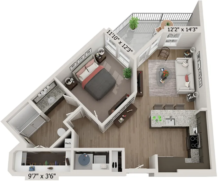 A2 - Navy - Apartment Homes