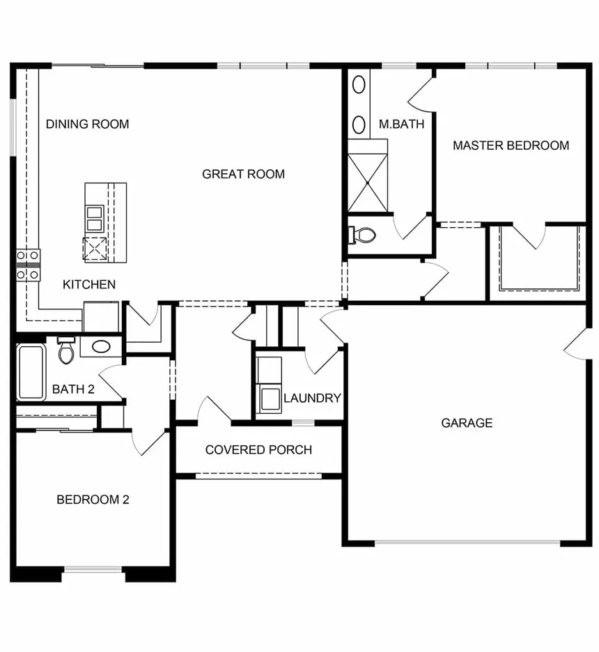 Plan 1 - Single-Family Homes
