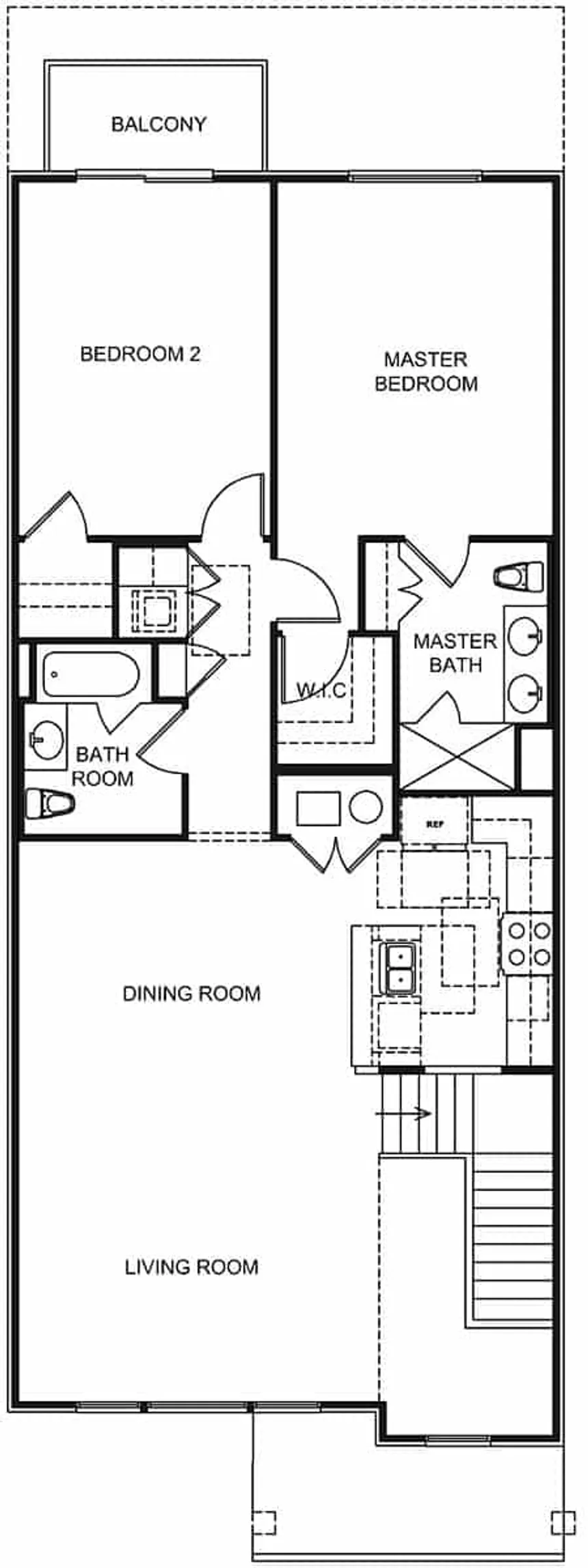 Second-Floor Plan - Unit F - Condominiums