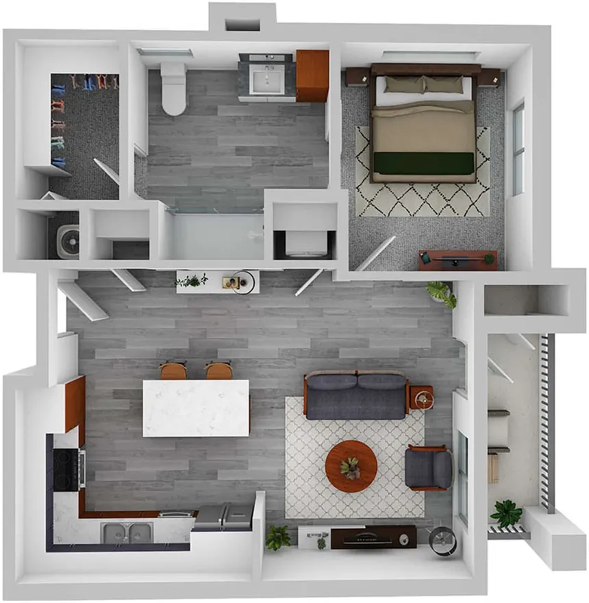 A1 - Red Poppy - Apartment Homes