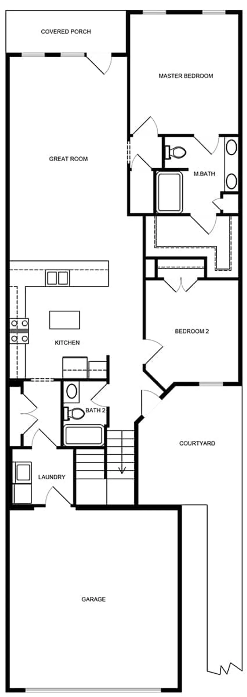 The Ashleigh - Courtyard Cottages