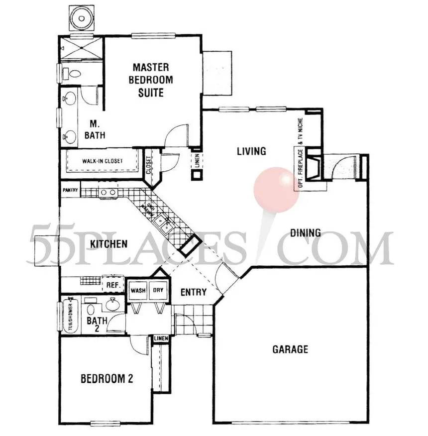 Plan 1285 - Single Family Homes