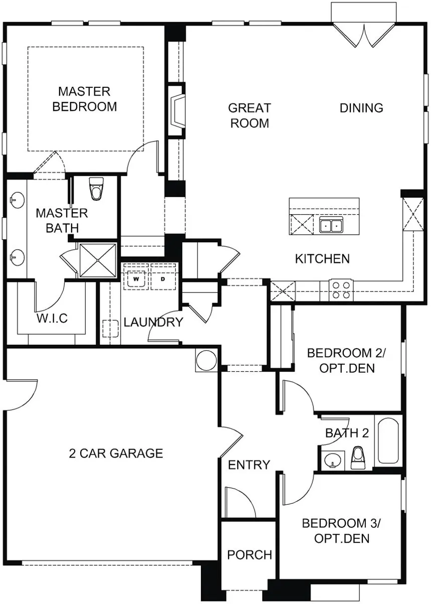 Plan 1 - Single-Family Homes