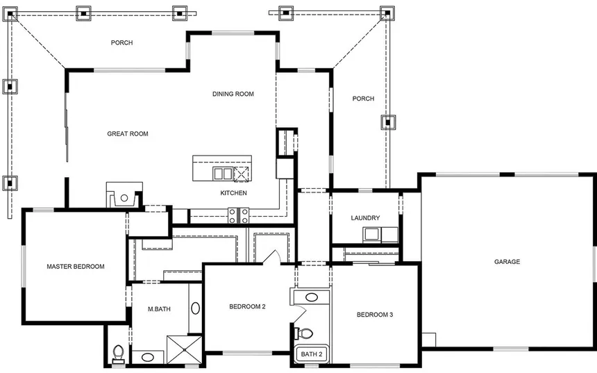 Homeplan A - Ranch Cottages