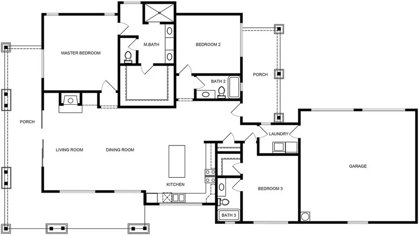 Homeplan B - Ranch Cottages
