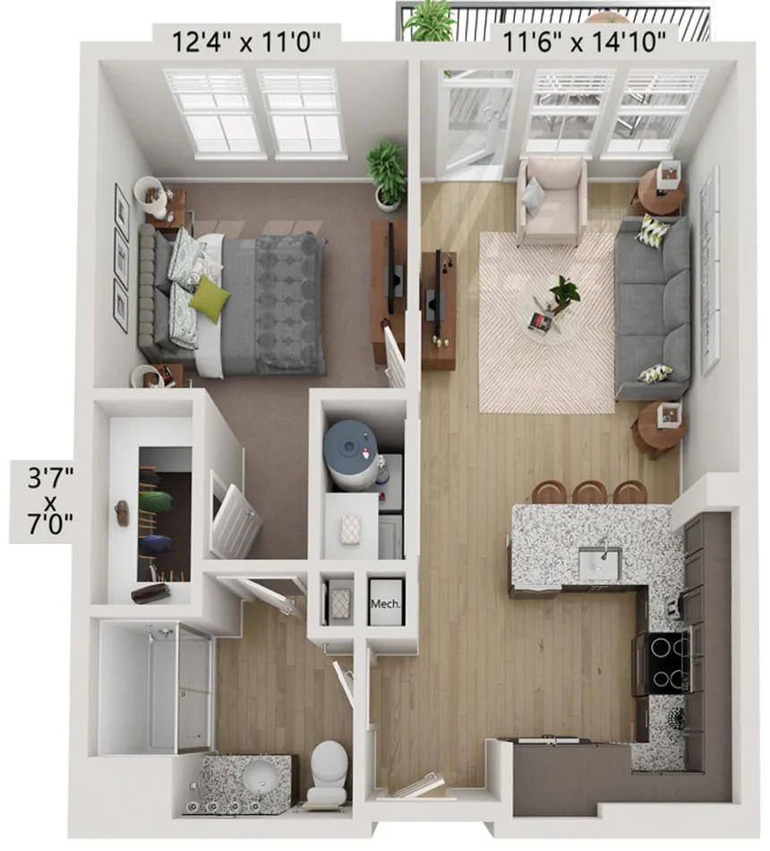 A1 - Amber - Apartment Homes