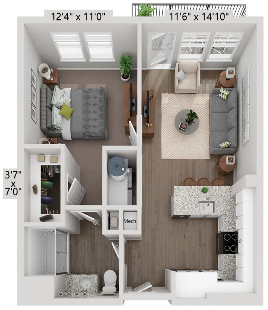 A1 - Amber - Apartment Homes