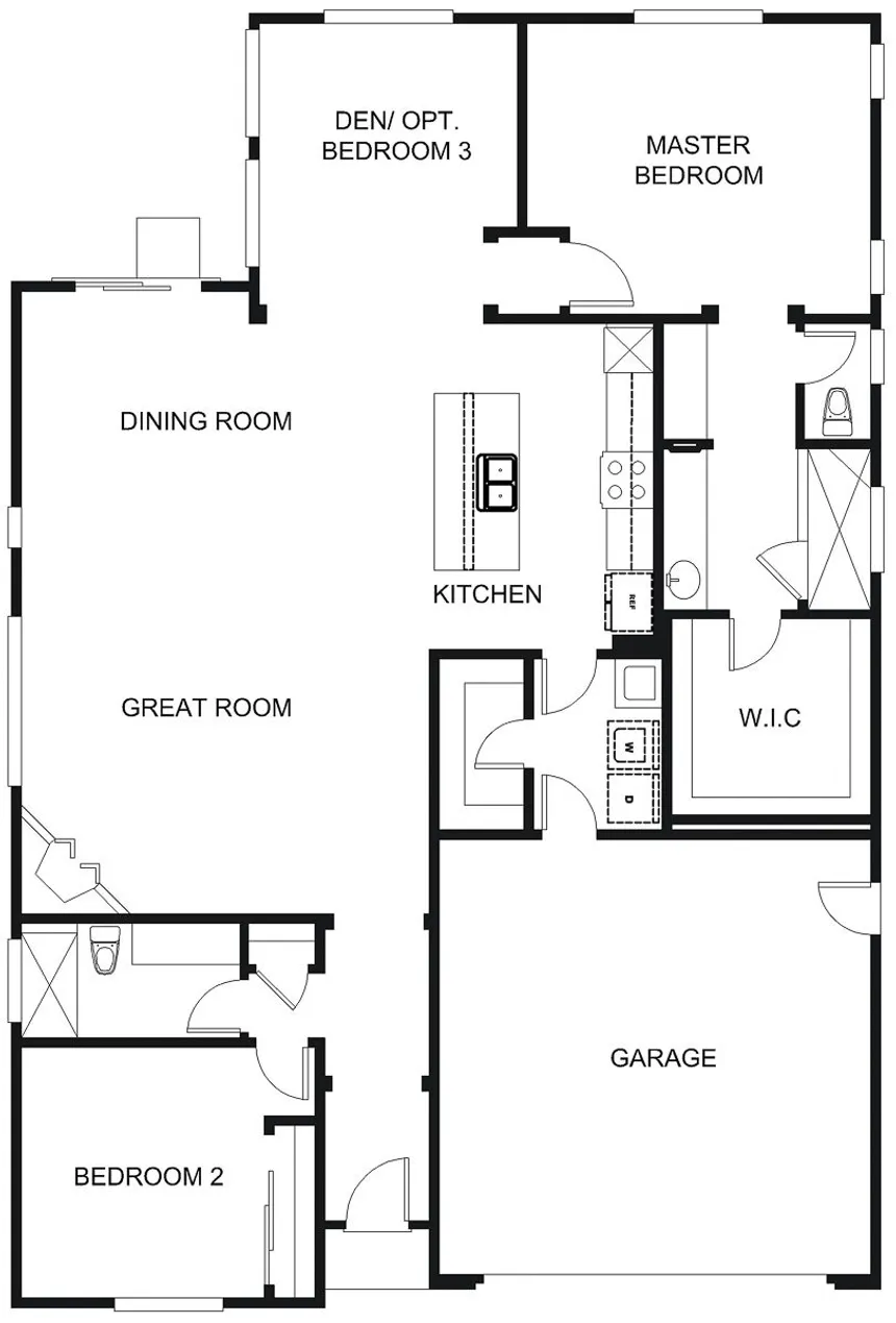 Plan 1 - Single Family Homes
