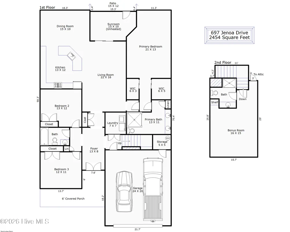 Property Slideshow image 1 of 54 | 697 jenoa loop, Castle Hayne, NC, 28429