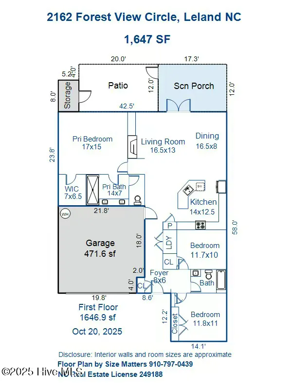 Property Slideshow image 1 of 47 | 2162 forest view cir, Leland, NC, 28451