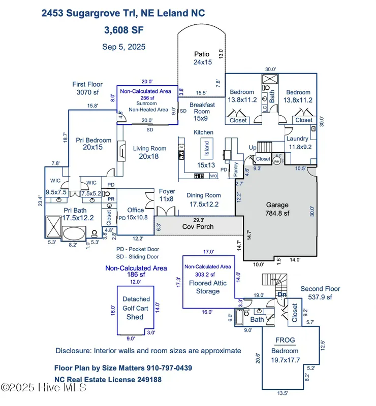 Property Slideshow image 1 of 73 | 2453 sugargrove trl, Leland, NC, 28451